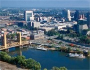 Non-interactive picture of downtown Sacramento, CA
