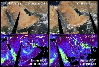 Tracking the Movements and Evolution of Dust Plumes over Land from MODIS