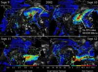 Air Pollution Transport as Observed from Satellite and the EPA Network of PM2.5 Observations