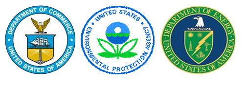 DOC, EPA, and DOE Seals