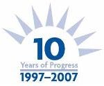10 Years of Progress 1997-2007 logo