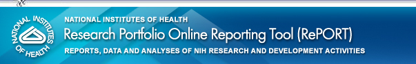 National Institutes of Health - Research Portfolio Online Reporting Tool (RePORT) Website Reports Data and Analyses (RDA) Of NIH Research and Development Activities