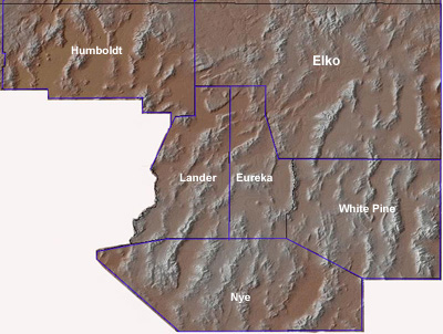 Forecast map for the Elko Forecast Area