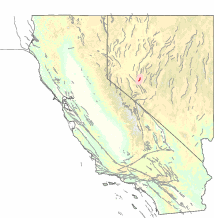 map showing the Hot Springs fault zone outlined in red