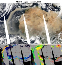 A re-circulating Saharan dust plume