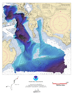 DTM of Woods Hole by NOAA Ship WHITING.  Click to see high resolution DTM