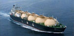 LNG tanker at sea