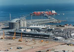 LNG ship unloading at terminals