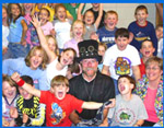 youngsters at Meek elementary school have fun while learning about recycling