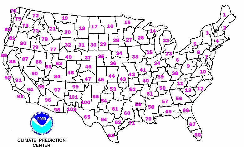 Climate Division Probability of Exceedance Maps