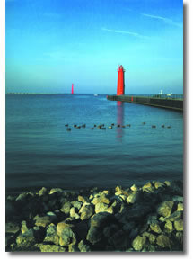 Lighthouses in Muskegon, Michigan