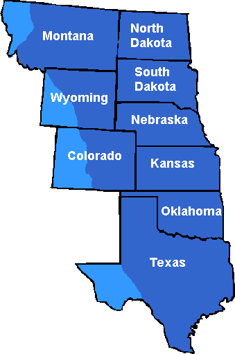 Great Plains Regional Map