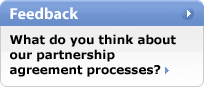 Feedback. What do you think about our partnership agreement process?