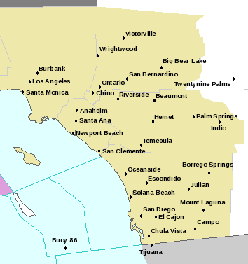Map of Forecast Area