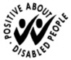 Positive about disabled people logo