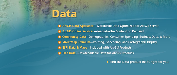 GIS Data Product Offerings