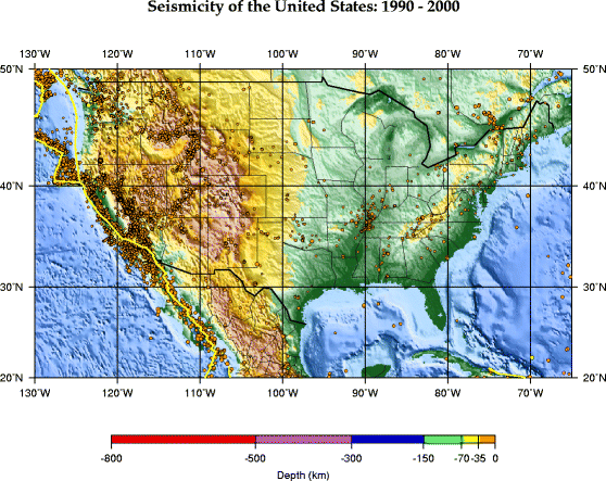 Seismicity of the Conterminous United States