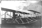 Orville Wright at start of his flight, Fort Myer, Virginia, June 29, 1909.