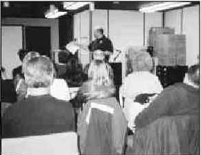 Photograph of a group of citizens at a meeting of a citizen police academy