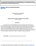 Improvements in BTS Estimation of Ton-Miles