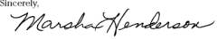 signature: Marsha Henderson