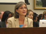 Dr. Joyce Winterton answers the Subcommittee's questions.