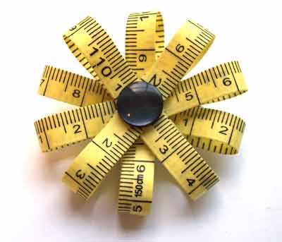 measuring tape flower