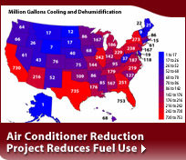 Air Conditioner Reduction Project Reduces Fuel Use