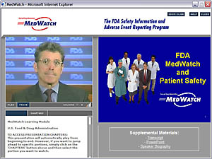 "FDA MedWatch and Patient Safety" video tutorial screenshot