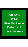 2007 Fall Peer Exchange Program