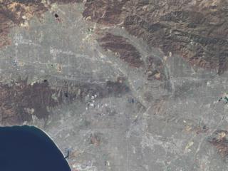 Los Angeles metro area view
