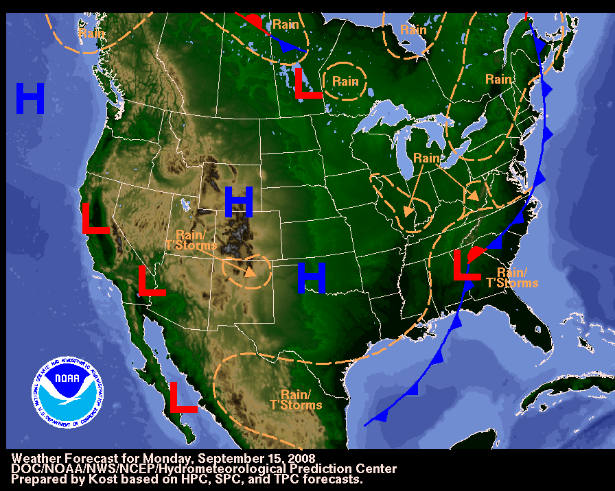 Current Weather map - Click to enlarge