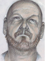 Aged-enhanced sketch of Andrew J. Brantz