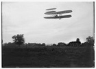  Front view of flight 41, Orville flying to the left at a height of about 60 feet; Huffman Prairie, Dayton, Ohio 
