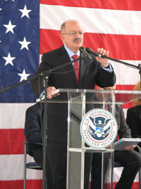 Dr. Eduardo Padron, MDC, addresses audience at the Freedom Tower Event