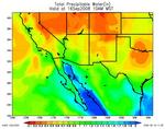 Model precipitable water  image from the latest RUC model run