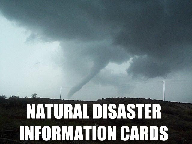 Natural Disaster Information Cards