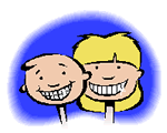 Illustration: Two Kids Smiling