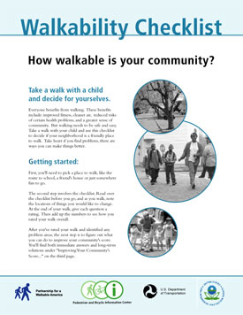 cover for Walkability checklist