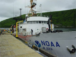 NOAA Ship Miller Freeman conducted GLOBEC research in the Gulf of Alaska