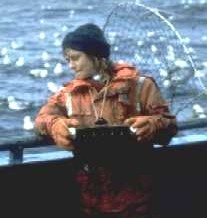 photo of fishery observer on longline vessel