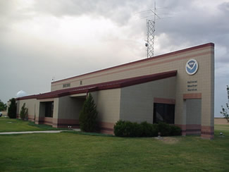 front view picture of the National Weather Service office in Amarillo, Texas