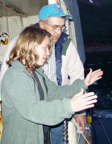 Staff sociologist working with commercial fisherman