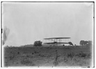  Flight 30: machine close to the ground, Wilbur piloting, covering a distance of 784 feet in 22 3/4 seconds; Huffman Prairie, Dayton, Ohio 
