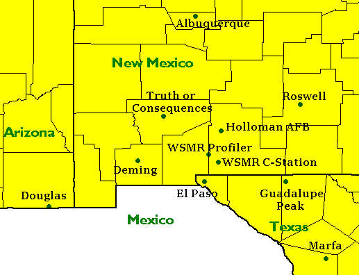 map of the southwest