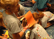 Campers learn about other cultures at interactive fair.