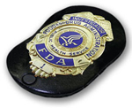 la insignia de inspector