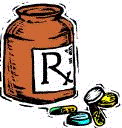 Medicine bottle graphic