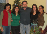 La familia: Patricia (far right) and her family