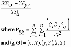 Spatial Proximity Index formula